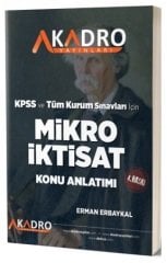 A Kadro KPSS A Grubu Mikro İktisat Konu Anlatımlı 4. Baskı - Erman Erbaykal A Kadro Yayınları