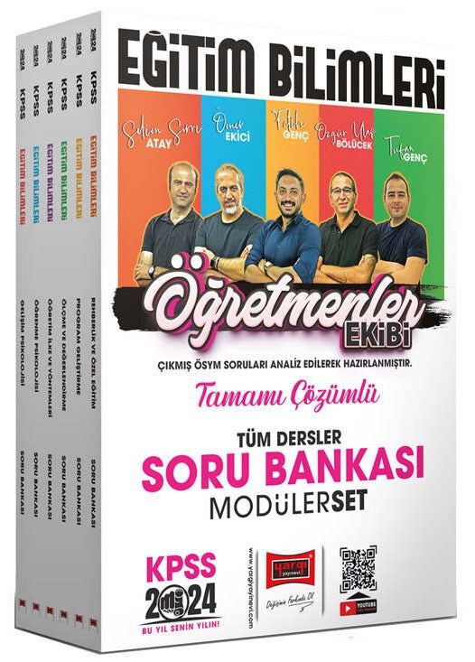 Yargı 2024 KPSS Eğitim Bilimleri Öğretmenler Ekibi Soru Bankası Modüler Set Çözümlü Yargı Yayınları