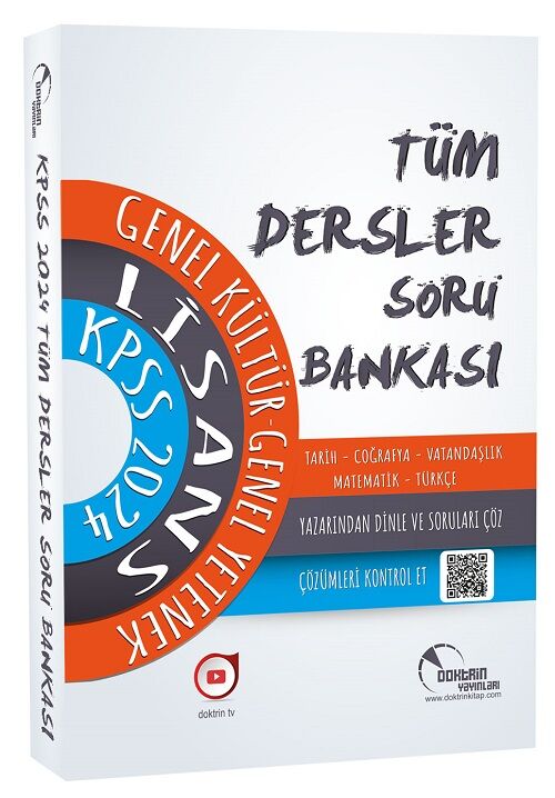 Doktrin 2024 KPSS Genel Yetenek Genel Kültür Lisans Tüm Dersler Soru Bankası Doktrin Yayınları