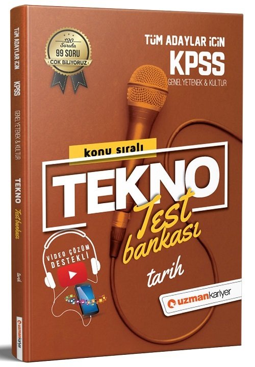 SÜPER FİYAT Uzman Kariyer KPSS Tarih Tekno Test Bankası Yaprak Test Uzman Kariyer Yayınları