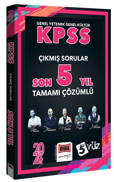 Yargı 2024 KPSS Genel Yetenek Genel Kültür 5Yüz Çıkmış Sorular Son 5 Yıl Çözümlü Yargı Yayınları