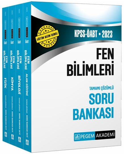 Pegem 2023 ÖABT Fen Bilgisi Fen ve Teknoloji Soru Bankası Çözümlü Modüler Set Pegem Akademi Yayınları