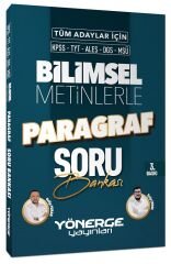 Yönerge KPSS TYT ALES DGS MSÜ Bilimsel Metinlerle Paragraf Soru Bankası - Galip Turan Yönerge Yayınları