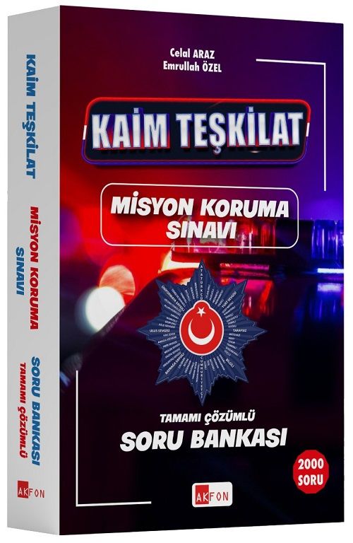 Akfon Polis Misyon Koruma KAİM Teşkilat Soru Bankası Çözümlü Akfon Yayınları