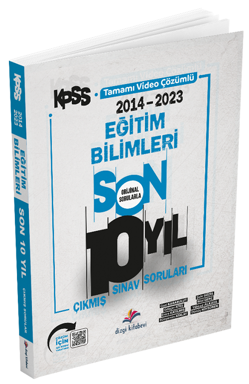 Dizgi Kitap KPSS Eğitim Bilimleri Son 10 Yıl Çıkmış Sorular Video Çözümlü Dizgi Kitap Yayınları