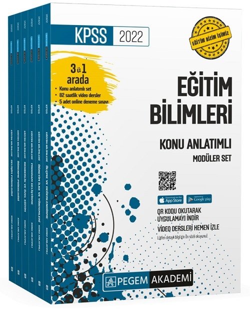 Pegem 2022 KPSS Eğitim Bilimleri Konu Anlatımlı Modüler Set Pegem Akademi Yayınları