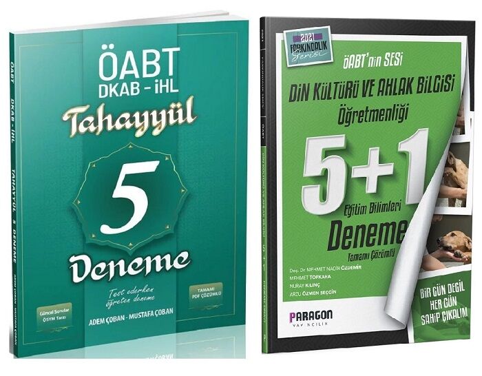SÜPER FİYAT Tahayyül + Paragon ÖABT Din Kültürü 5+5 Deneme 2 li Set - Mustafa Çoban, Adem Çoban Tahayyül + Paragon Yayınları