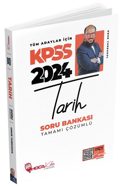 Hoca Kafası 2024 KPSS Tarih Soru Bankası Çözümlü - Onur Yurdakul Hoca Kafası Yayınları