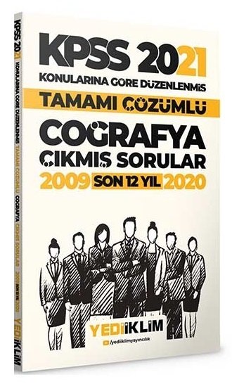 Yediiklim 2021 KPSS Coğrafya Çıkmış Sorular Konularına Göre Çözümlü Yediiklim Yayınları