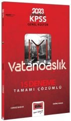 Yargı 2023 KPSS Vatandaşlık İYİ 15 Deneme Çözümlü Yargı Yayınları