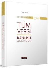 Savaş Tüm Vergi Kanunu ve İlgili Kanunlar Dikişli Baskı Kanun Metinleri Mart 2020 8. Baskı Savaş Yayınları