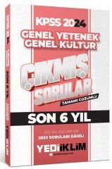 Yediiklim 2024 KPSS Genel Yetenek Genel Kültür Çıkmış Sorular Son 6 Yıl Çözümlü Yediiklim Yayınları