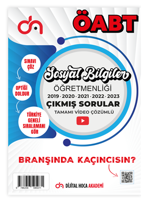 Dijital Hoca ÖABT Sosyal Bilgiler Öğretmenliği Son 5 Yıl Çıkmış Sorular Video Çözümlü Dijital Hoca Akademi