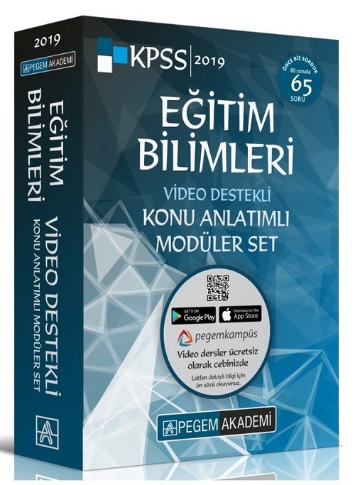 Pegem 2019 KPSS Eğitim Bilimleri Konu Anlatımlı Modüler Set Video Destekli Pegem Akademi Yayınları