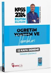 Hoca Kafası 2024 KPSS Eğitim Bilimleri Öğretim Yöntem ve Teknikleri 12 Kafa Deneme Çözümlü - Gazi Karabulut Hoca Kafası Yayınları