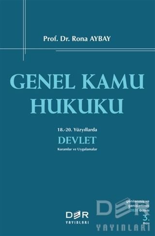 Der Yayınları Genel Kamu Hukuku - Rona Aybay Der Yayınları