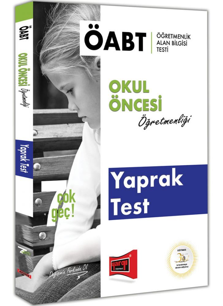 Yargı 2019 ÖABT 7 ÇOK GEÇ Okul Öncesi Öğretmenliği Yaprak Test Yargı Yayınları