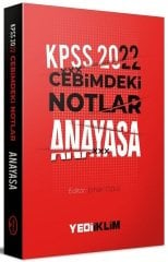 Yediiklim 2022 KPSS Anayasa Vatandaşlık Cebimdeki Notlar Cep Kitabı Yediiklim Yayınları