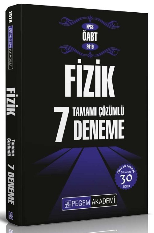 SÜPER FİYAT Pegem 2019 ÖABT Fizik 7 Deneme Çözümlü Pegem Akademi Yayınları