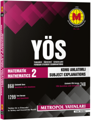 Metropol YÖS Matematik-2 Konu Anlatımlı Metropol Yayınları