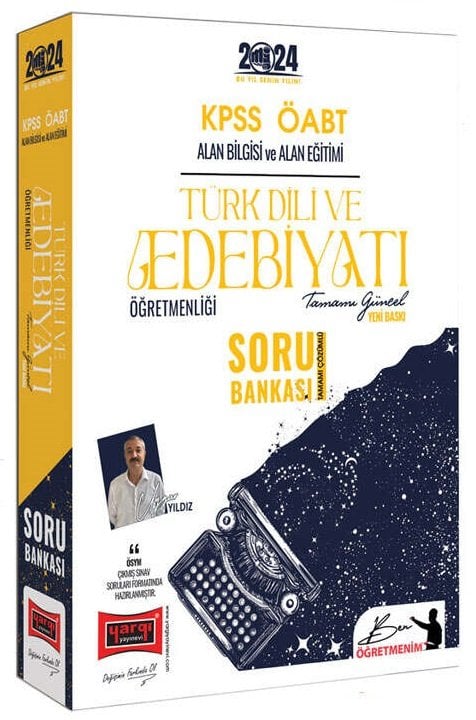 Yargı 2024 ÖABT Türk Dili ve Edebiyatı Öğretmenliği Soru Bankası Çözümlü - Uygar Yıldız Yargı Yayınları