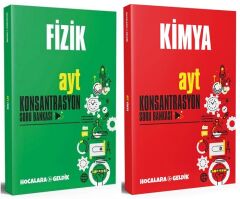 SÜPER FİYAT Hocalara Geldik YKS AYT Fizik+Kimya Konsantrasyon Soru Bankası 2 li Set Hocalara Geldik Yayınları