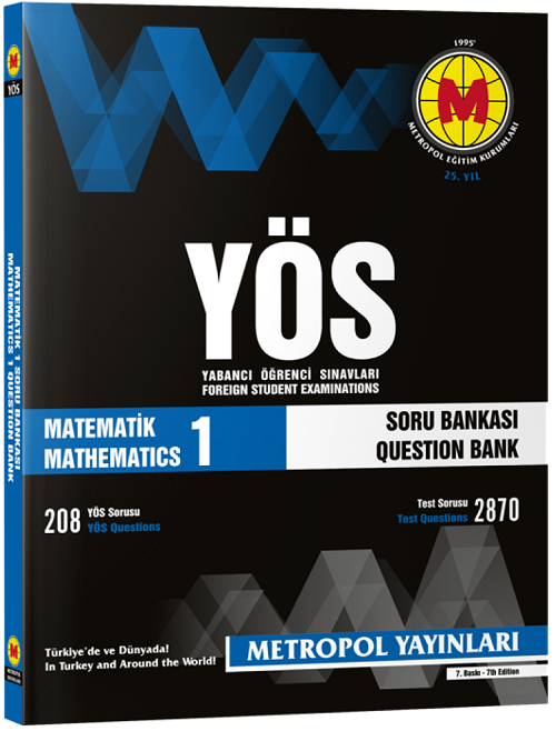 Metropol YÖS Matematik-1 Soru Bankası Metropol Yayınları