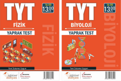 SÜPER FİYAT Eğitim Dünyası YKS TYT Fizik+Biyoloji Yaprak Test 2 li Set Eğitim Dünyası Yayınları