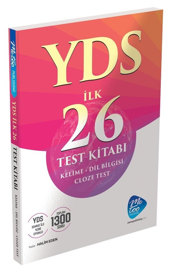 Me Too YDS İlk 26 Test Kitabı Cloze Test Me Too Publishing