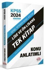 Editör 2024 KPSS Lise Ön Lisans Konu Anlatımı Tek Kitap Editör Yayınları