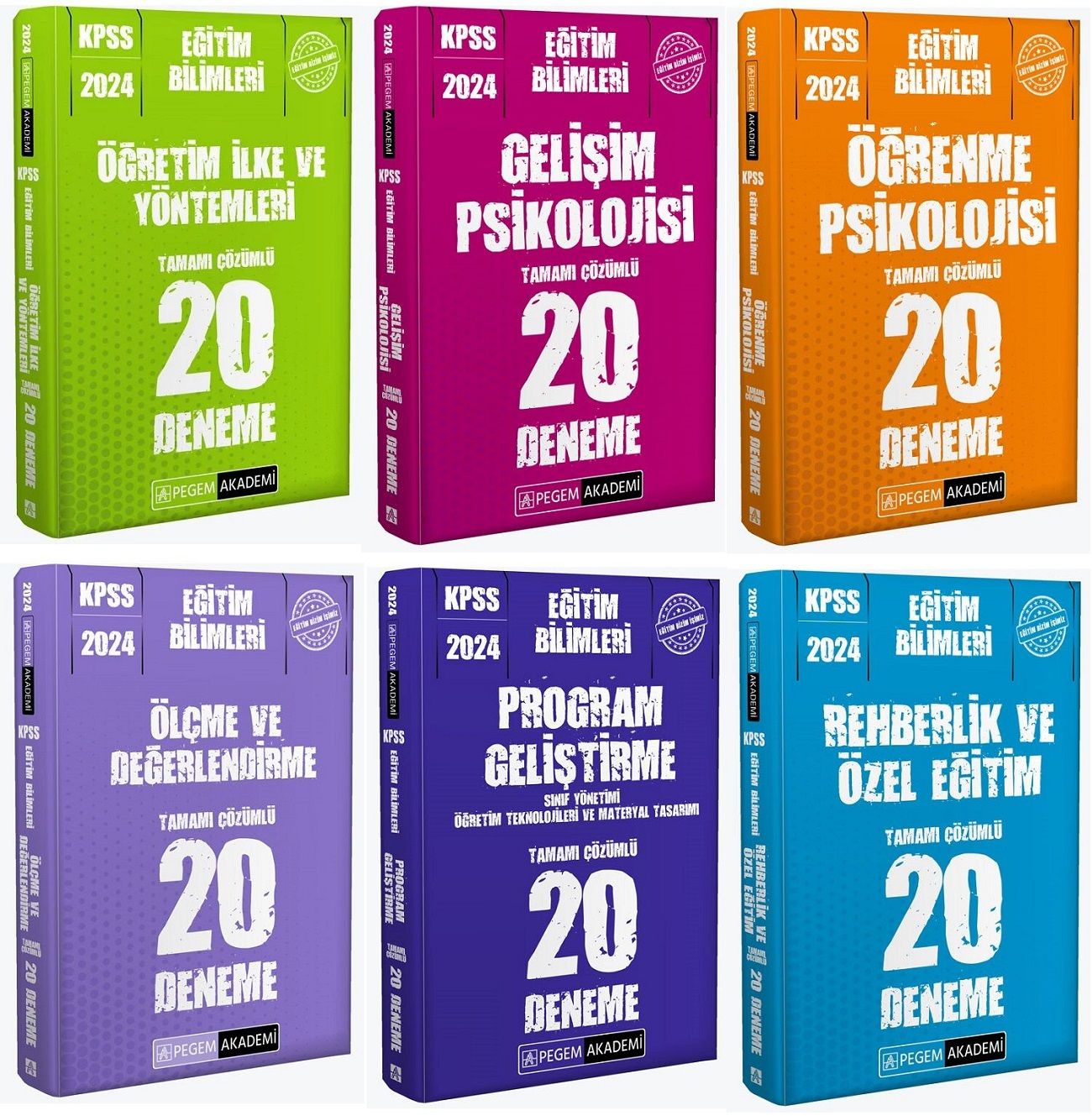 Pegem 2024 KPSS Eğitim Bilimleri 120 Deneme 6 lı Set Pegem Akademi Yayınları
