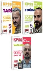 Yargı 2024 KPSS Lise Ön Lisans 5Yüz Soru 3 lü Set Yargı Yayınları