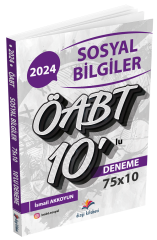 Dizgi Kitap 2024 ÖABT Sosyal Bilgiler Öğretmenliği 10 Deneme - İsmail Akkoyun Dizgi Kitap Yayınları