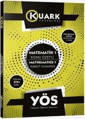 Kuark YÖS Matematik-1 Konu Özetli Soru Bankası Kuark Yayınları