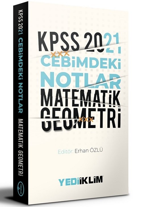 Yediiklim 2021 KPSS Matematik-Geometri Cebimdeki Notlar Cep Kitabı Yediiklim Yayınları