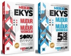 Yediiklim 2024 MEB EKYS Müdür ve Yardımcılığı Soru Bankası + 5 Deneme 2 li Set Yediiklim Yayınları