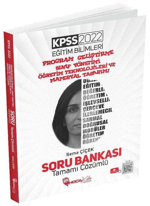 SÜPER FİYAT Hoca Kafası 2022 KPSS Eğitim Bilimleri Program Geliştirme, Sınıf ve Materyal Tasarımı Soru Bankası Çözümlü - Sema Çiçek Hoca Kafası Yayınları