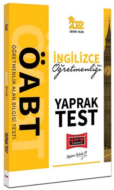 Yargı 2022 ÖABT İngilizce Öğretmenliği Yaprak Test Yargı Yayınları