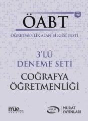 SÜPER FİYAT Murat ÖABT Coğrafya Öğretmenliği 3 Deneme Çözümlü Murat Yayınları