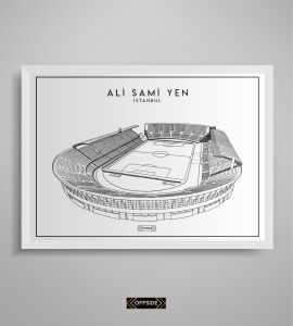 Ali Sami Yen Stad Çizim Posteri