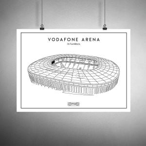 Vodafone Park Stad Çizim Posteri