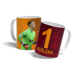 Muslera - Sarı Kırmızı Baskılı Kupa Bardak