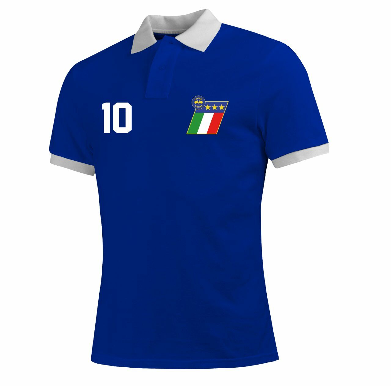 Azzurri - İtalya Retro Polo Tişört