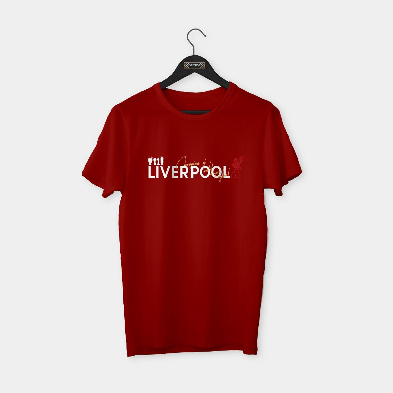 YNWA - Liverpool 'Champions of europe' T-shirt
