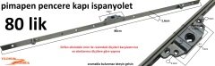 İSPANYOLET 80CM PİMAPEN KAPI PENCERE KİLİDİ KALİTELİ