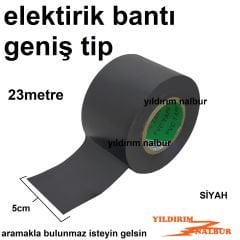 ELEKTİRİK BANTI SİYAH DUBLE BOY 50 X 23 İZOLE BANT KANAL BANTI