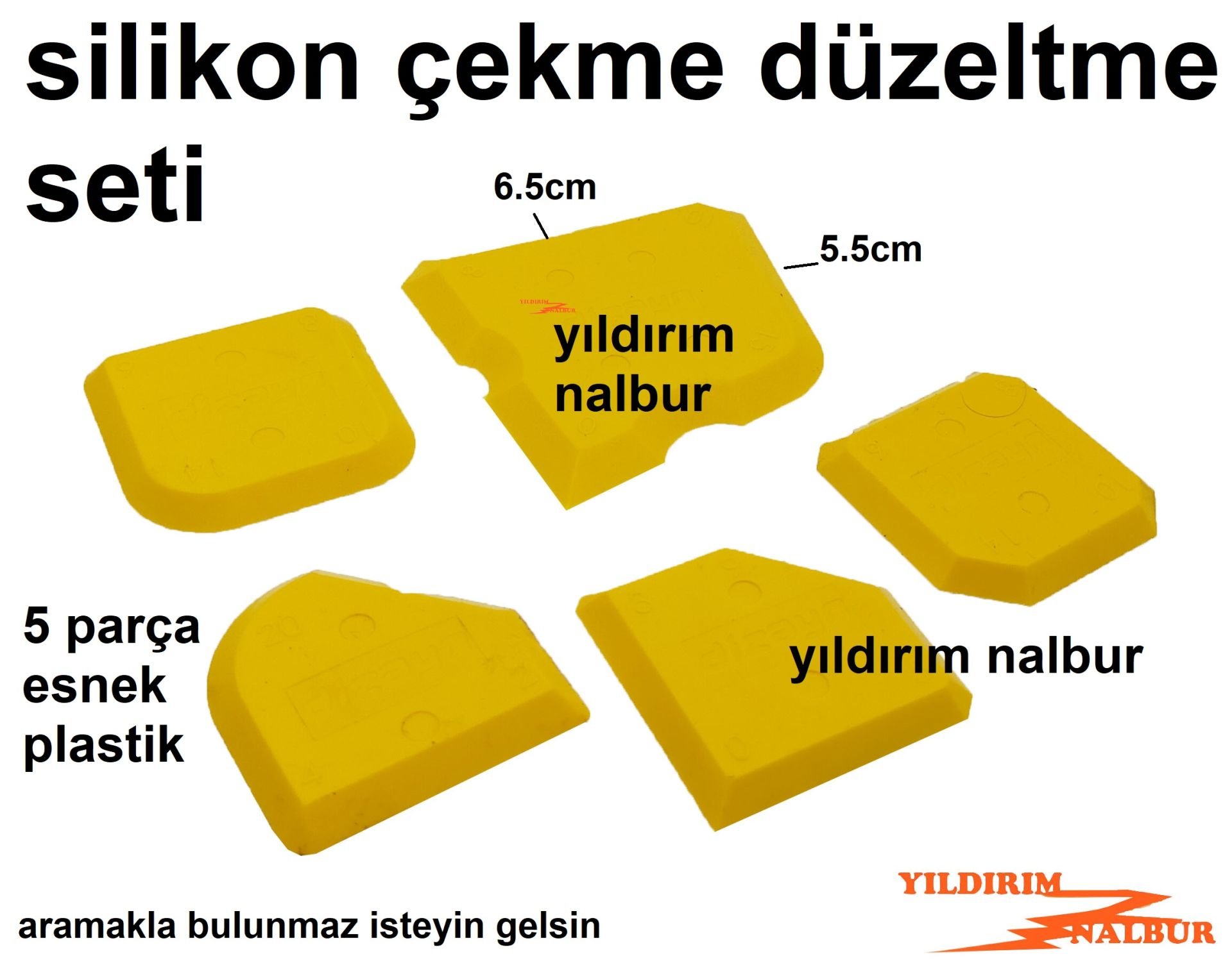 SİLİKON ÇEKME SETİ PLASTİK 5 PARÇA APARATI SİLİKON ÇEKME APARATI DÜZELTME