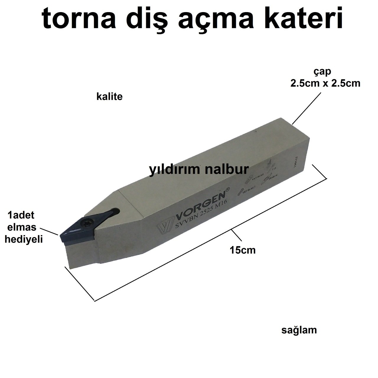 TORNA DİŞ AÇMA KATERİ KONİK KATER ELMASLI KATER