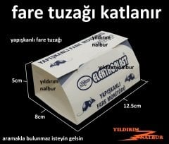 FARE YAPIŞKANI KATLANIR FARE KAPANI YAPIŞKAN KAĞIT TUZAK KALİTE