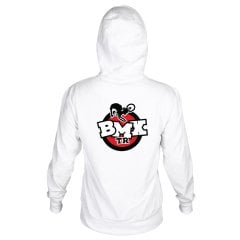 BmxTR Logo Kapüşonlu Sweatshirt Kemik